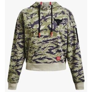 Under Armour Project Rock Veterans Day Hoodie Sweater Women’s‎ Size Small Camo